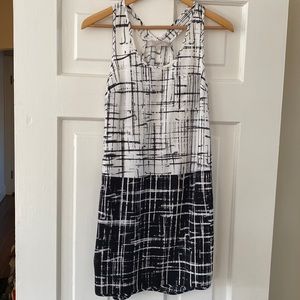Fun Black and White Razorback Dress